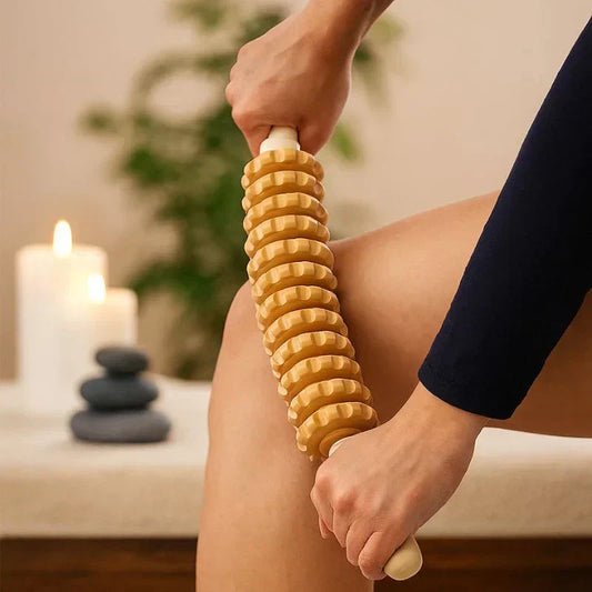 Comment bien utiliser le rouleau de massage en bois ?